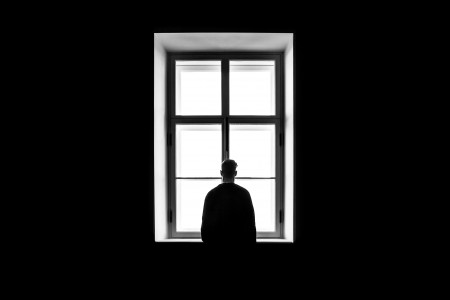 window-loneliness-bw-man-minimalism-free-stock-photo-image-wallpaper